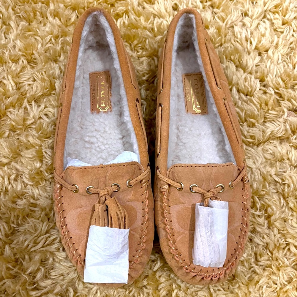 NEW Coach Tan Loafers